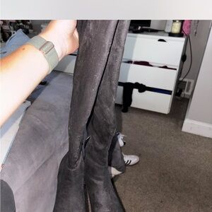 Unisa Black Over the Knee Boots